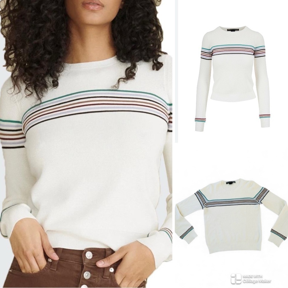 Veronica Beard Posie striped sweater